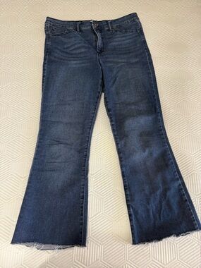 Sofia by Sofia Vergara Jeans 12 Women Melisa Flare Distressed Hem Dk Wash